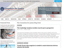 Tablet Screenshot of committeeforjustice.org